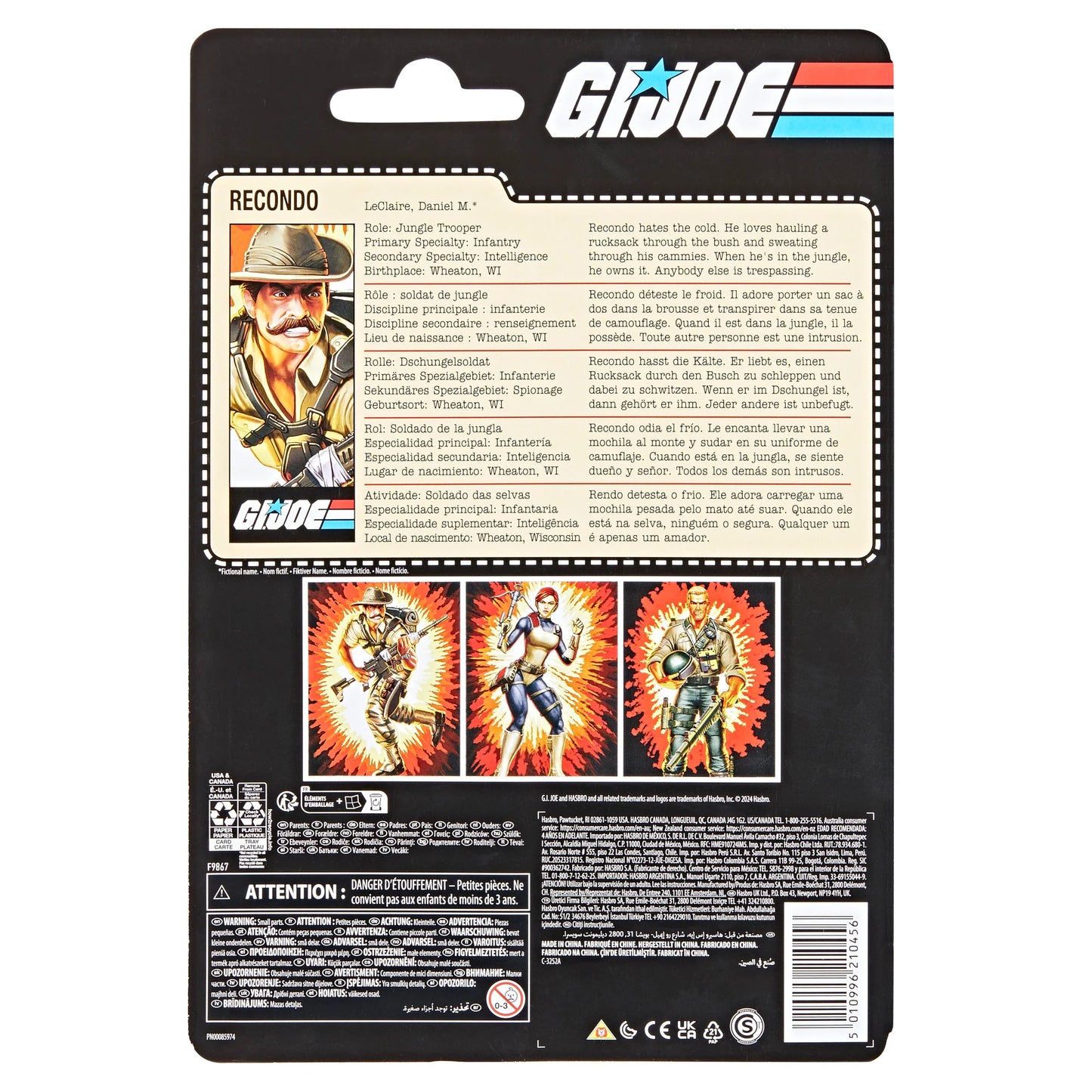 G.I. Joe Classified Series Retro Cardback Recondo