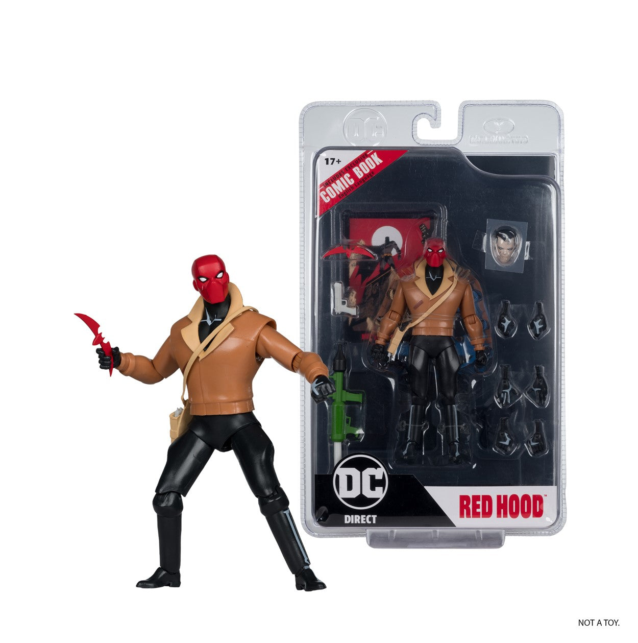 DC DIRECT 7IN FIGURE W/COMIC - WV7 - RED HOOD (BATMAN: THE ADVENTURES CONTINUE)
