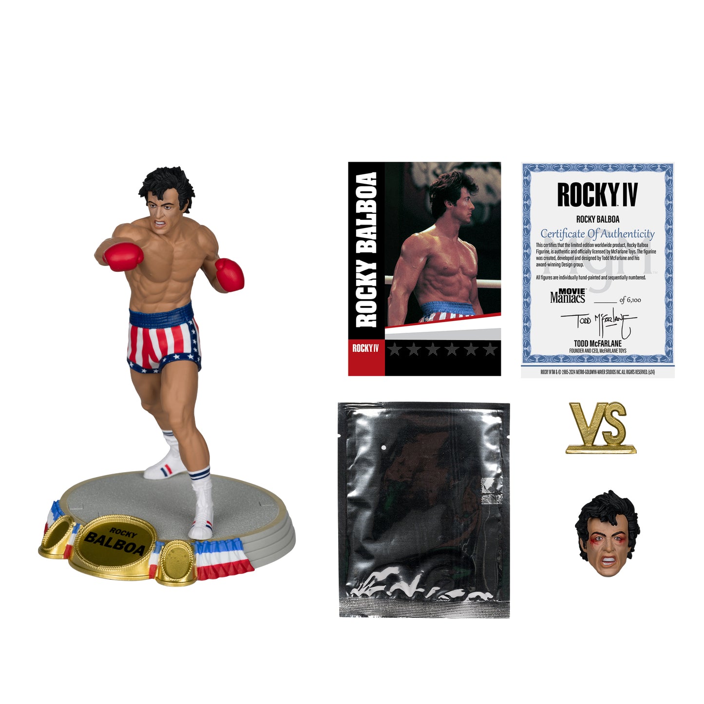 MOVIE MANIACS ROCKY WV3 6IN POSED FIGURES - 2 PACK