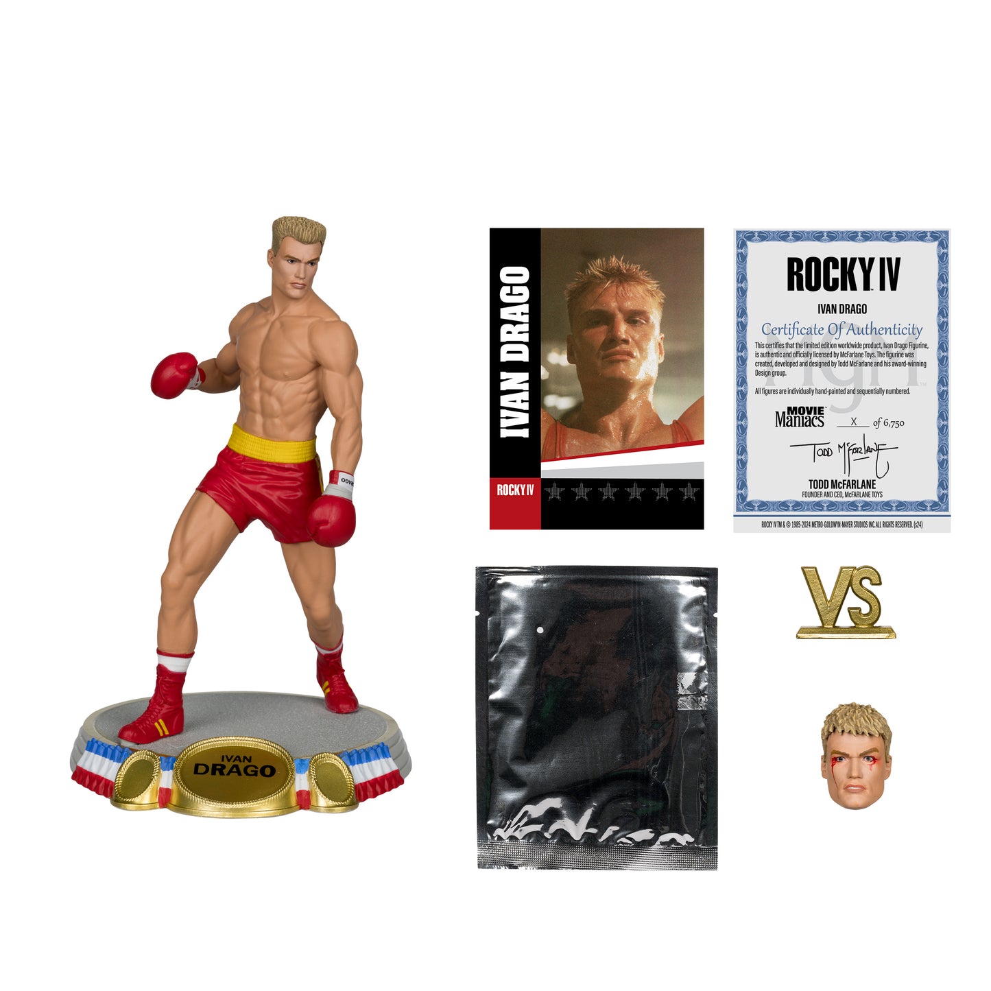 MOVIE MANIACS ROCKY WV3 6IN POSED FIGURES - 2 PACK