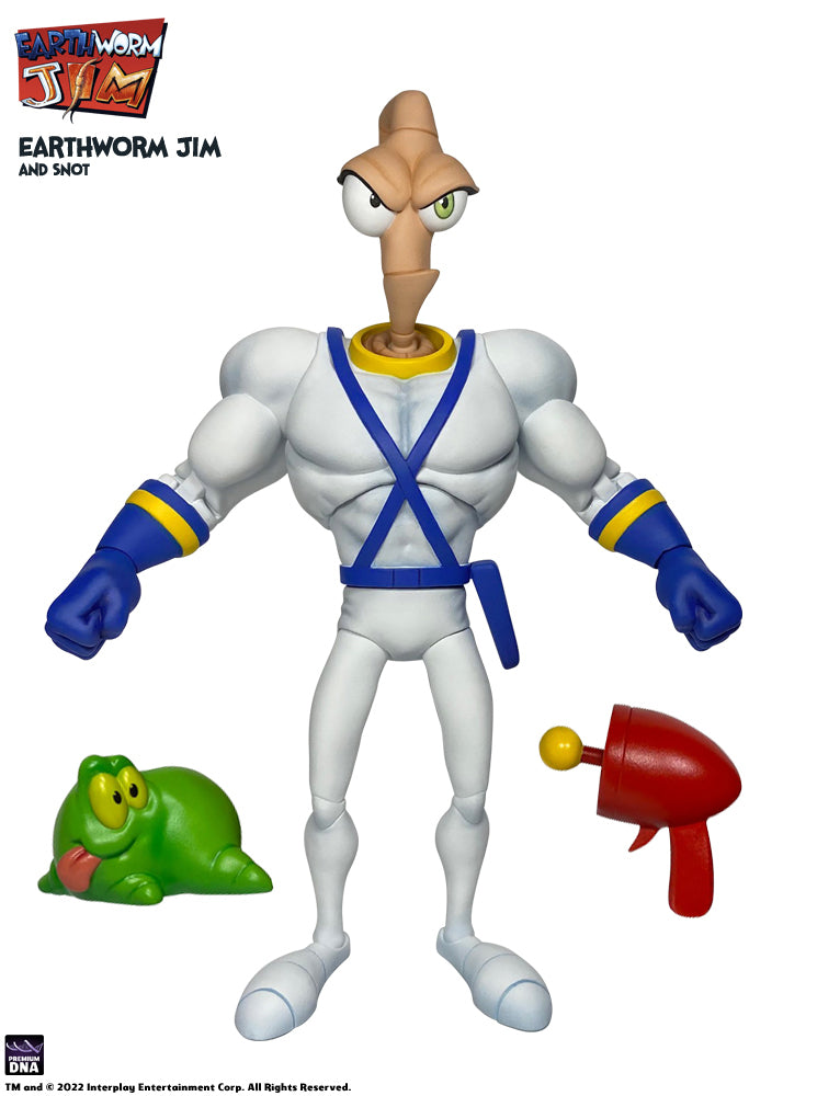 EARTHWORM JIM 6IN JIM & SNOTT