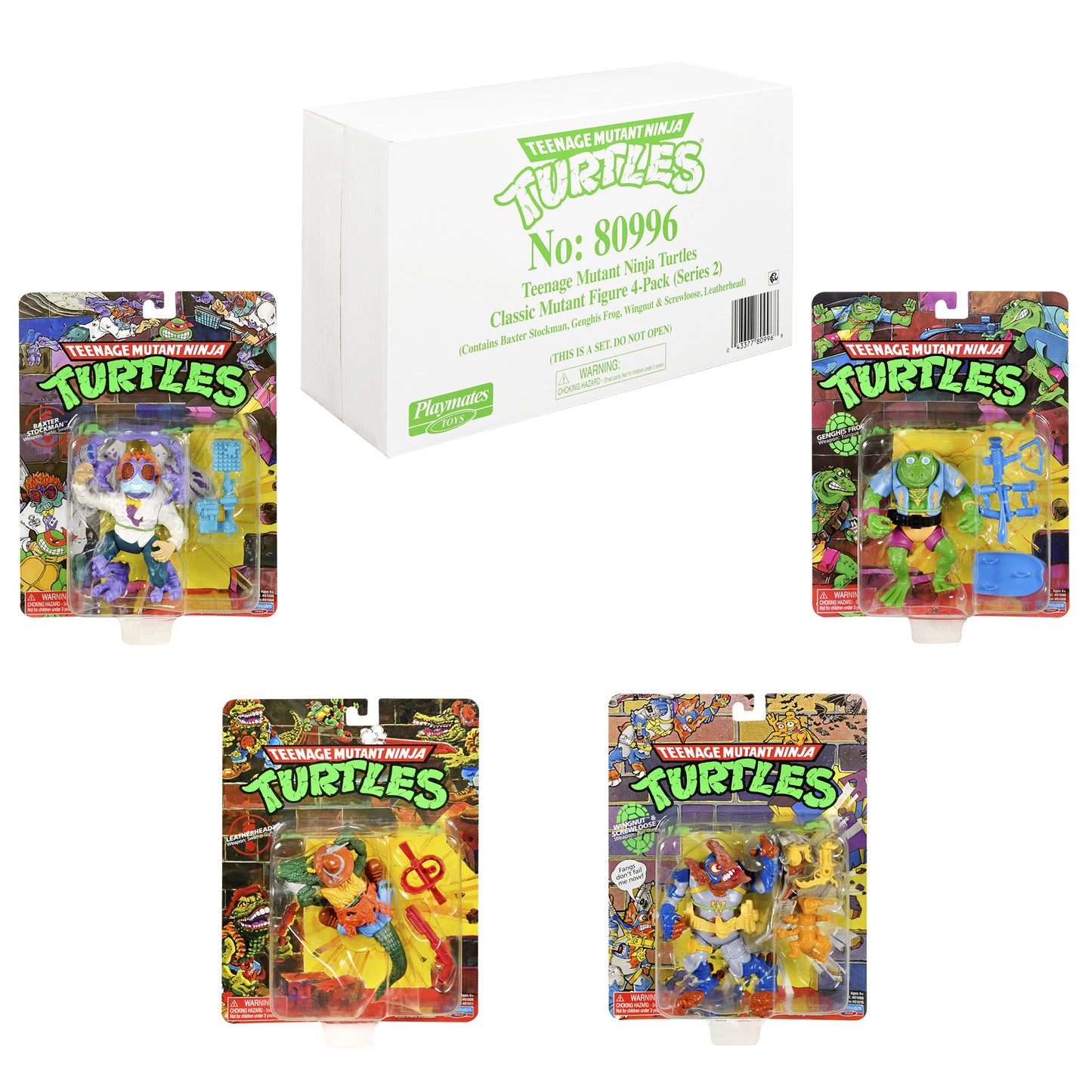 TMNT CLASSIC MUTANTS #2 AF 4-PACK