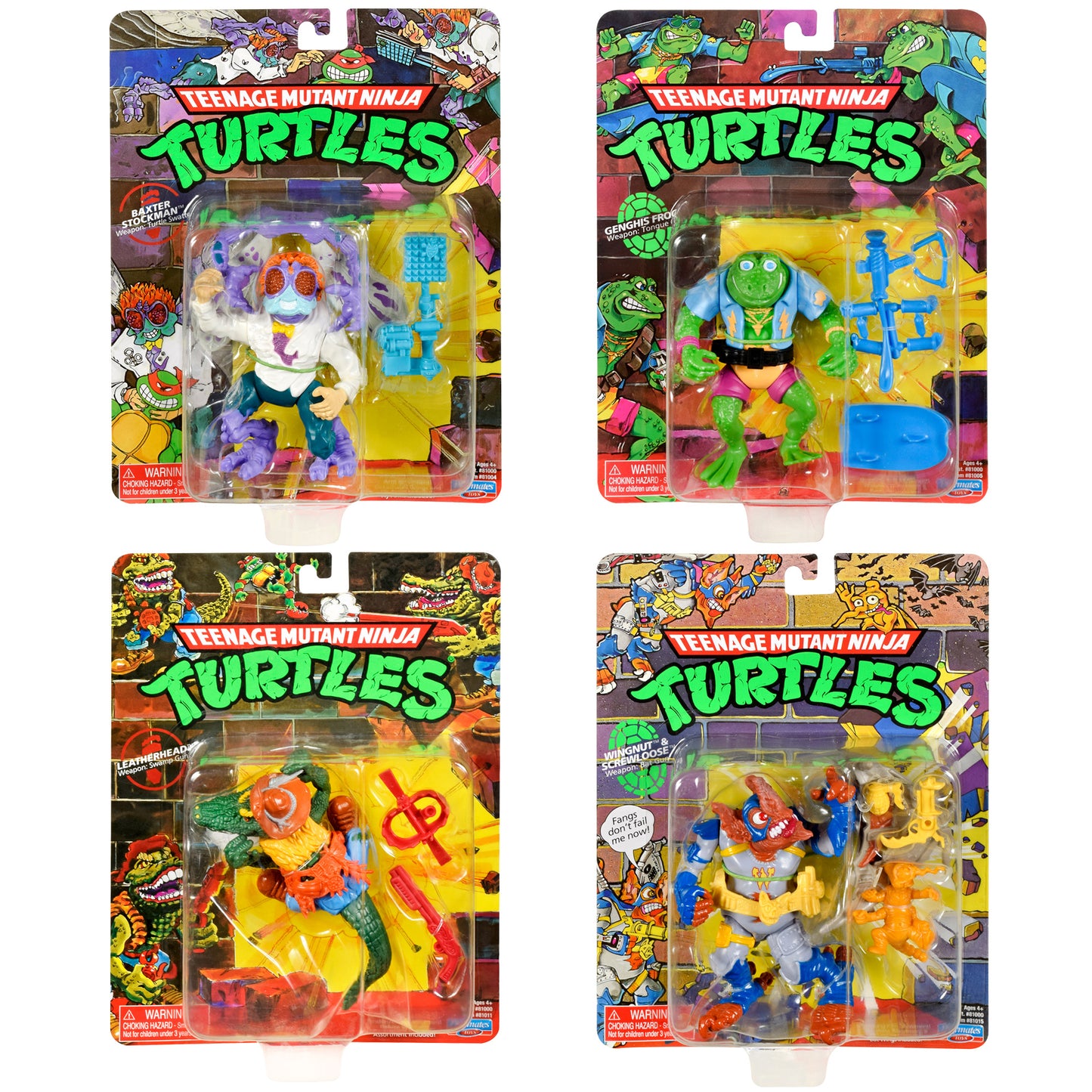 TMNT CLASSIC MUTANTS #2 AF 4-PACK