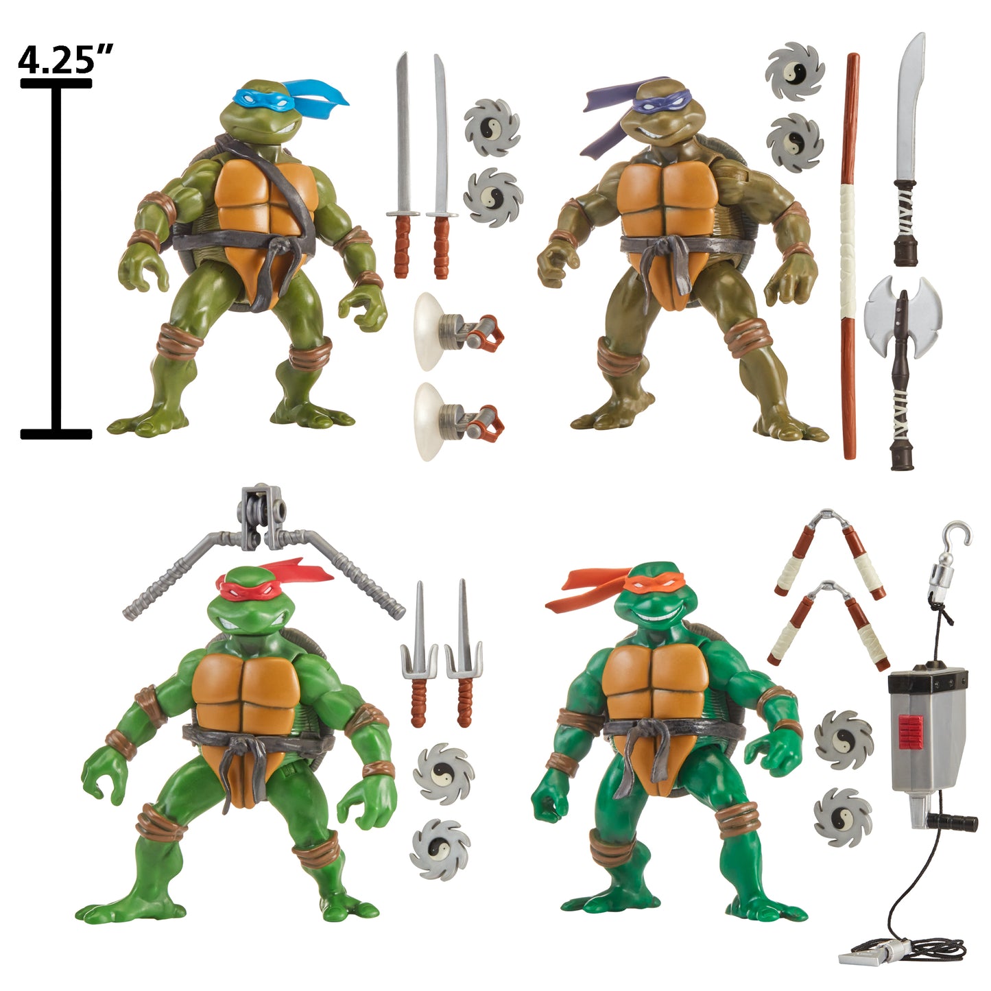 TMNT CLASSIC 2003 TURTLES AF 4-PACK