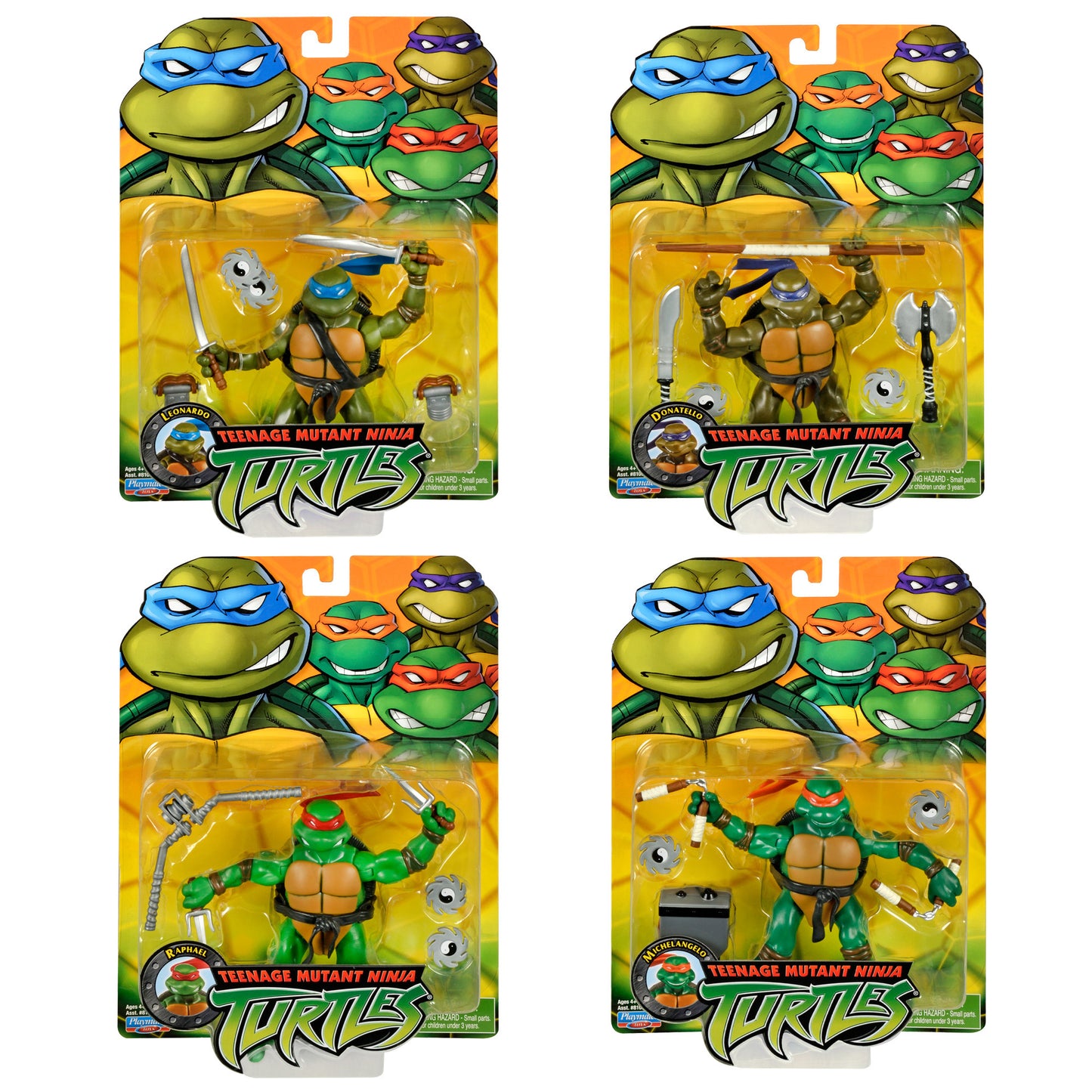 TMNT CLASSIC 2003 TURTLES AF 4-PACK