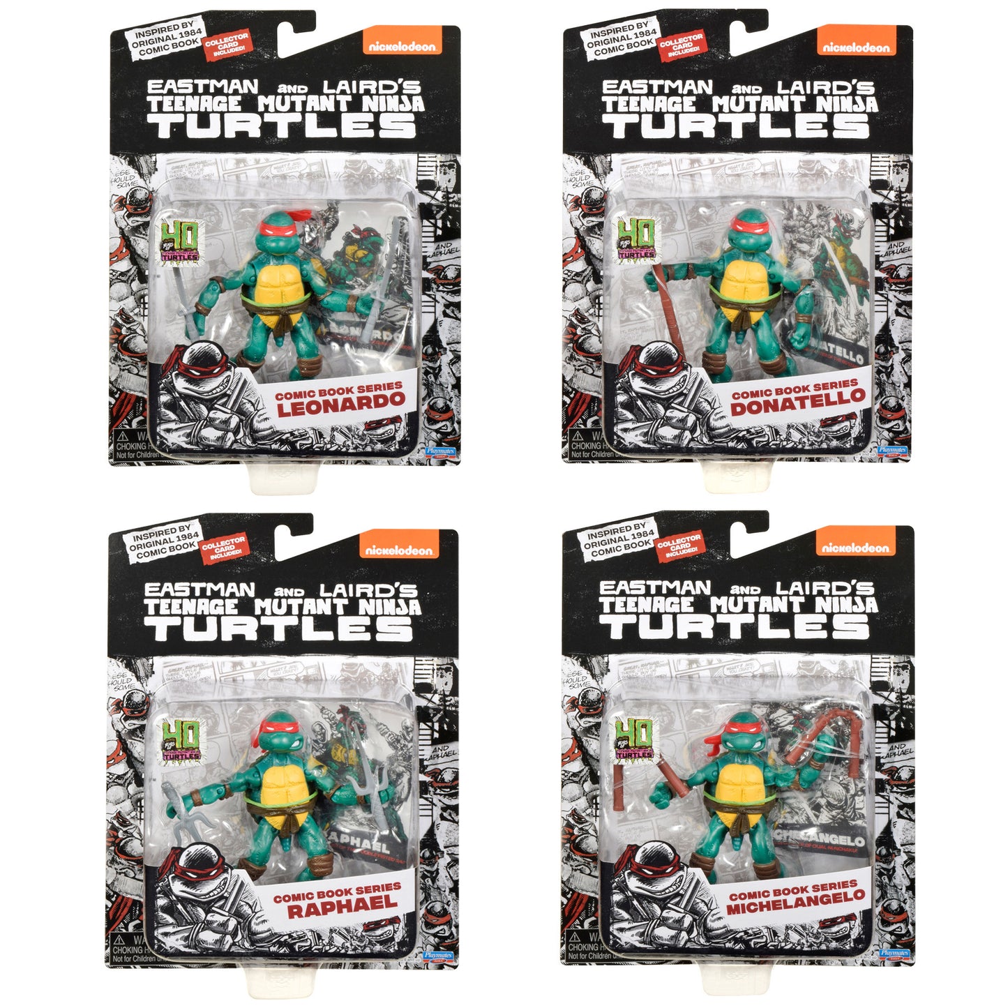 TMNT CLASSIC COMIC BOOK SERIES TURTLES SIOC 4-PACK