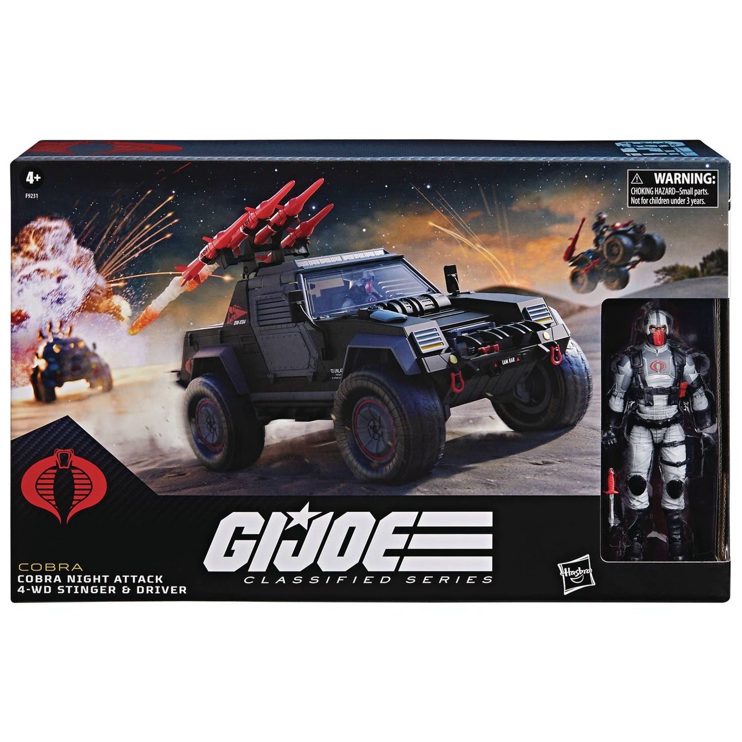 GI JOE CLASSIFIED COBRA NIGHT ATTACK 4WD STINGER VEHICLE