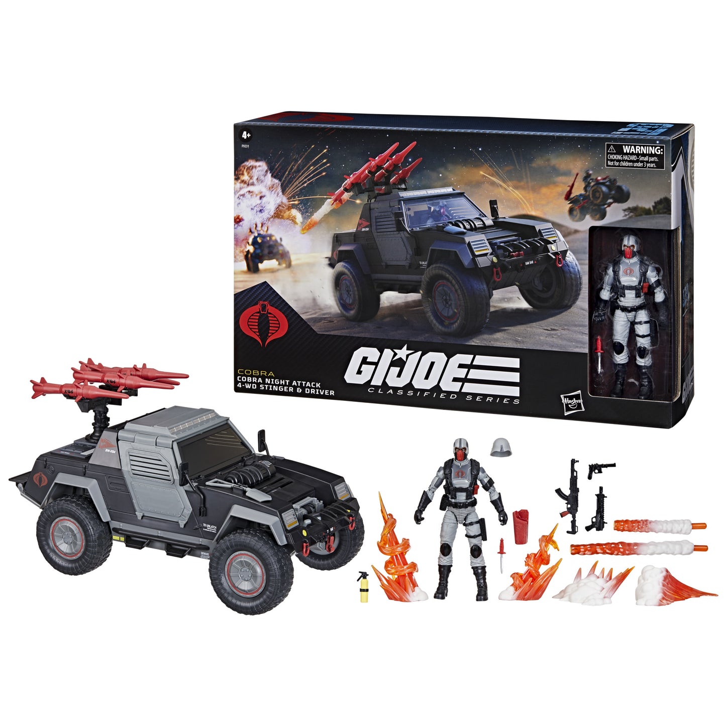 GI JOE CLASSIFIED COBRA NIGHT ATTACK 4WD STINGER VEHICLE