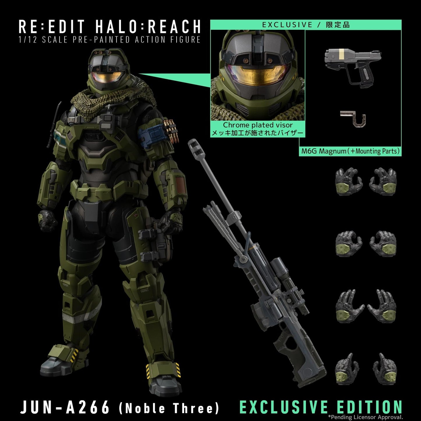 RE:EDIT HALO REACH JUN-A266 NOBLE ONE 1/12 SCALE PX