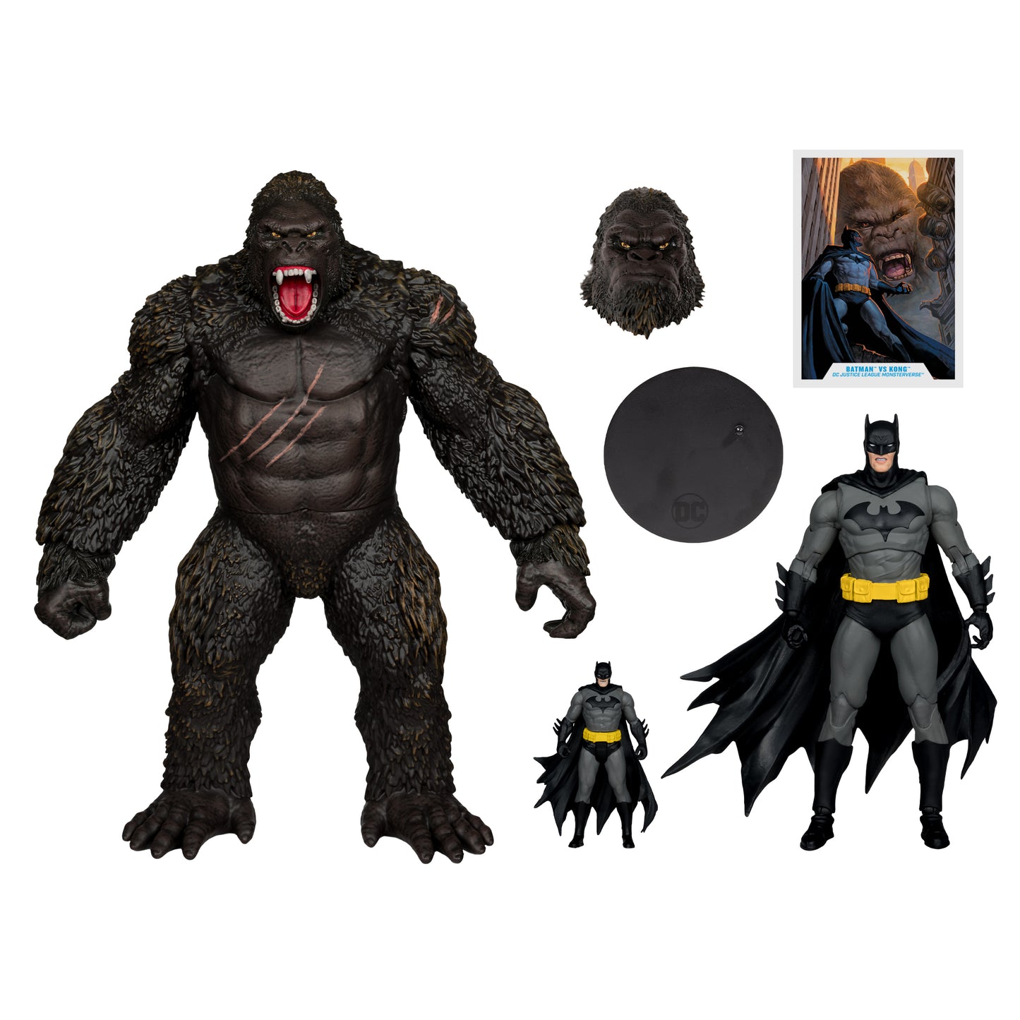 DC JL MONSTERVERSE BATMAN V KONG FIGURE 2PK