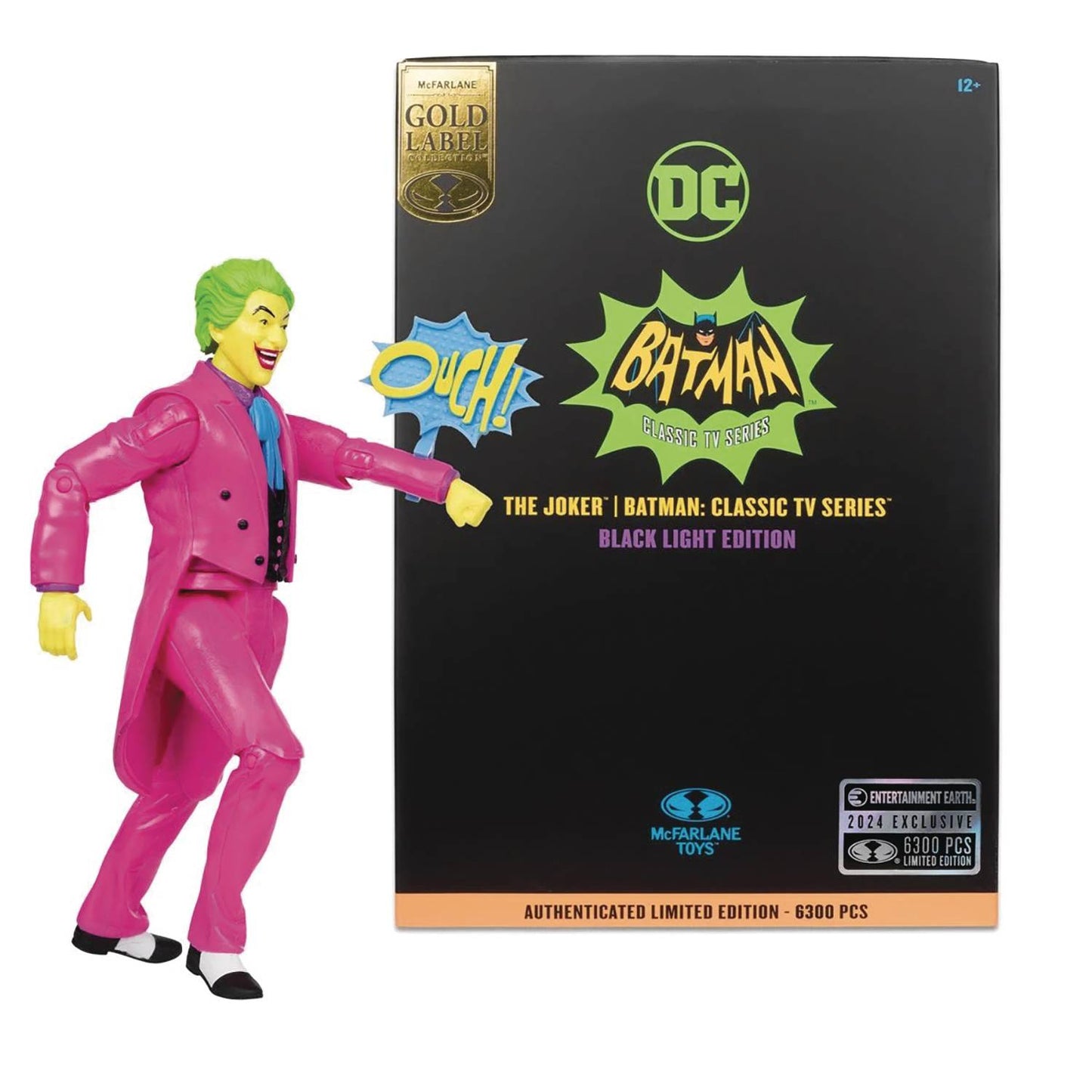 DC RETRO BATMAN CLASSIC TV JOKER BLK LIGHT GOLD LABEL