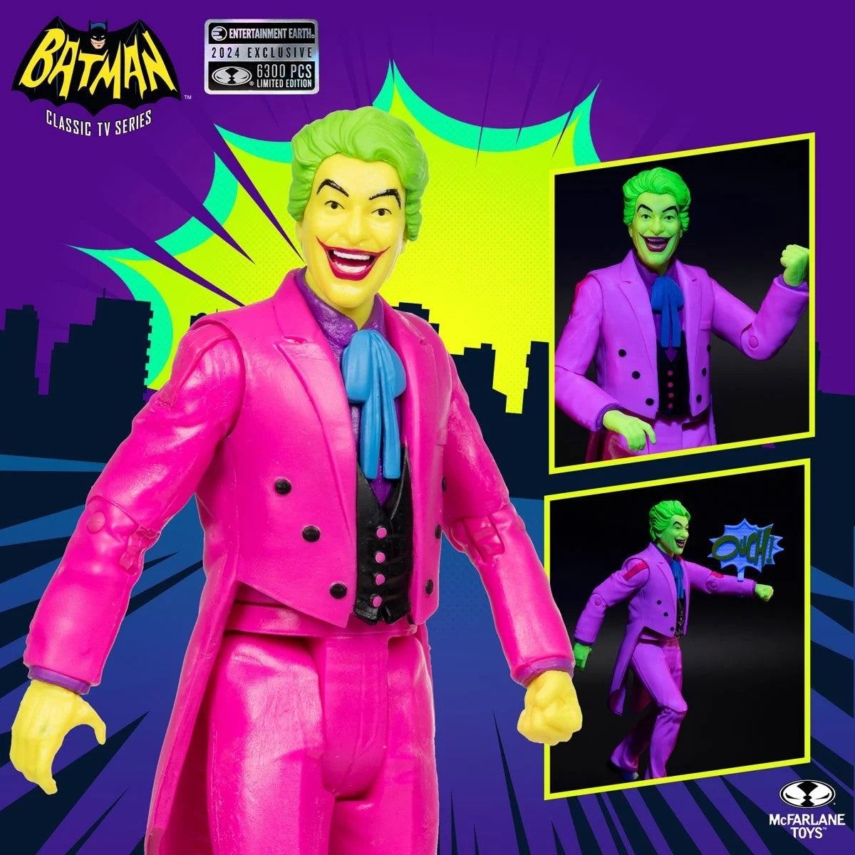 DC RETRO BATMAN CLASSIC TV JOKER BLK LIGHT GOLD LABEL