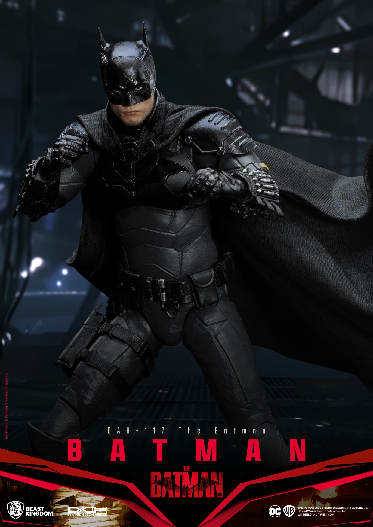 Action Figure Batman (2022) DAH-117 Dynamic 8-ction, 22 Punti Articolati, Con Tessuto E Accessori
