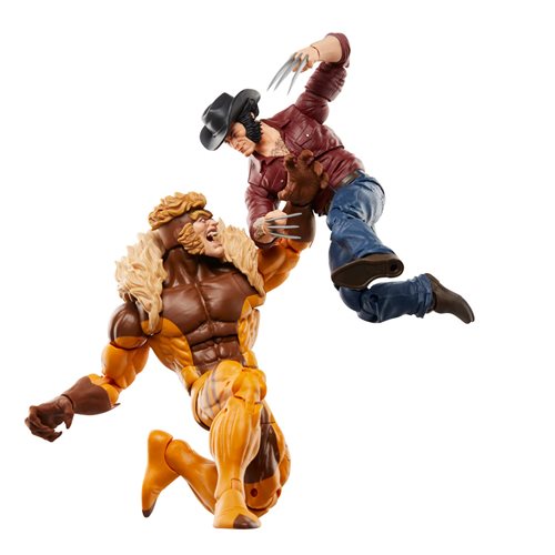 Wolverine 50th Marvel Legends Logan vs Sabretooth 6-Inch Action Figure 2-Pack