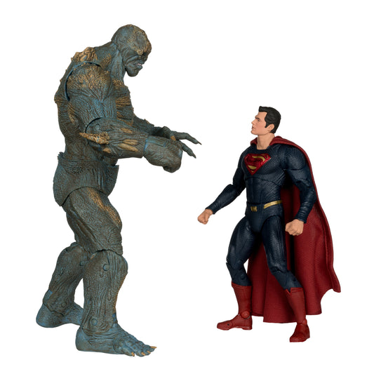 DC MULTIVERSE BVS 7IN DOOMSDAY Vs SUPERMAN MEGAFIG 2PK