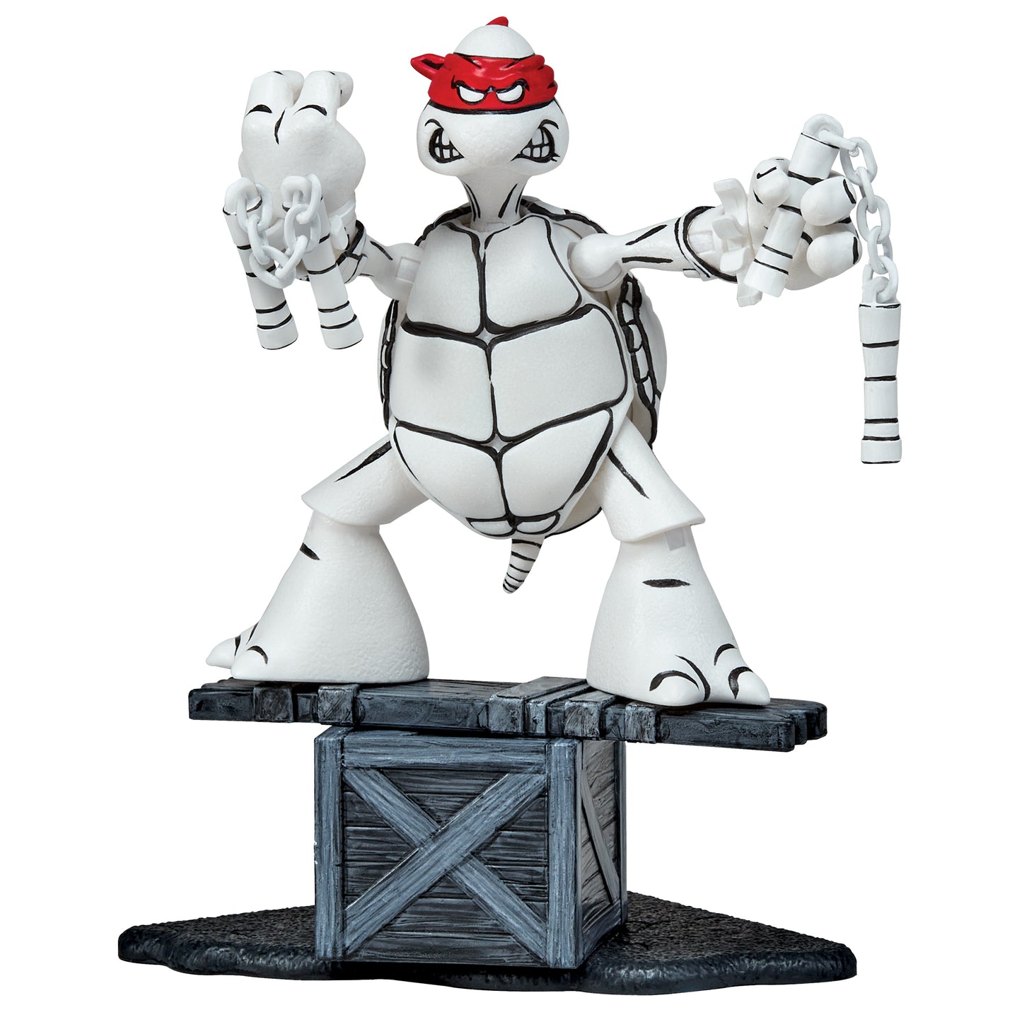 *Exclusive Offer* TEENAGE MUTANT NINJA TURTLES BLACK & WHITE ORIGINAL SKETCH PREVIEWS EXCLUSIVE ACTION FIGURES / 4 PACK