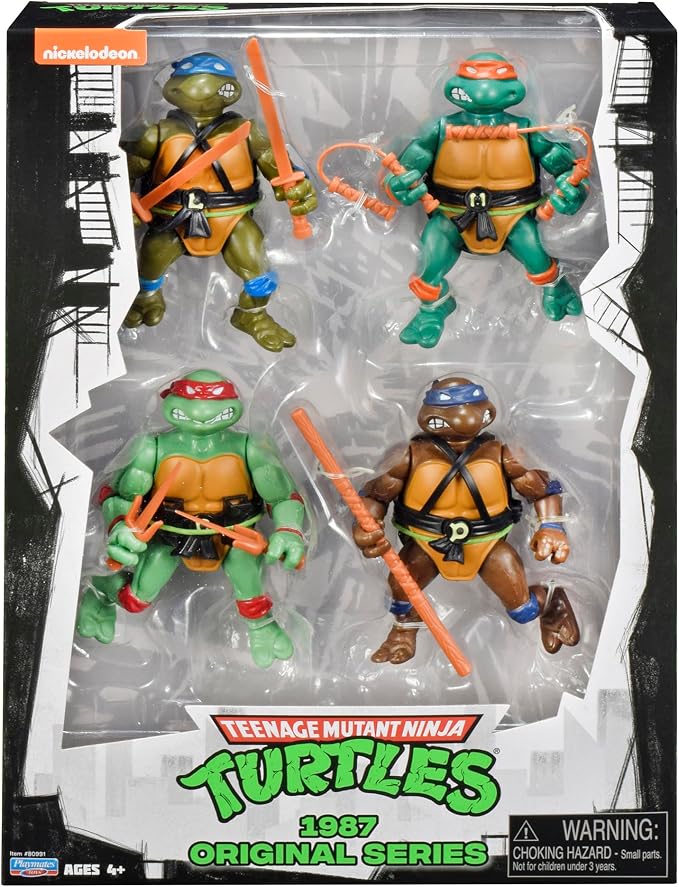 TMNT - Classic 1987 Original Series Basic Figure 4-Pack
