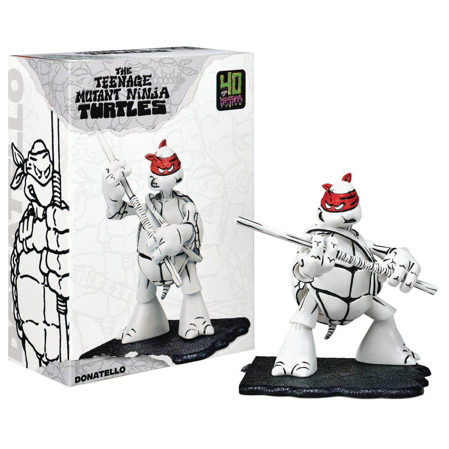 *Exclusive Offer* TEENAGE MUTANT NINJA TURTLES BLACK & WHITE ORIGINAL SKETCH PREVIEWS EXCLUSIVE ACTION FIGURES / 4 PACK