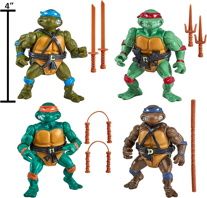 TMNT - Classic 1987 Original Series Basic Figure 4-Pack