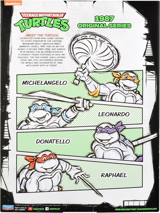 TMNT - Classic 1987 Original Series Basic Figure 4-Pack