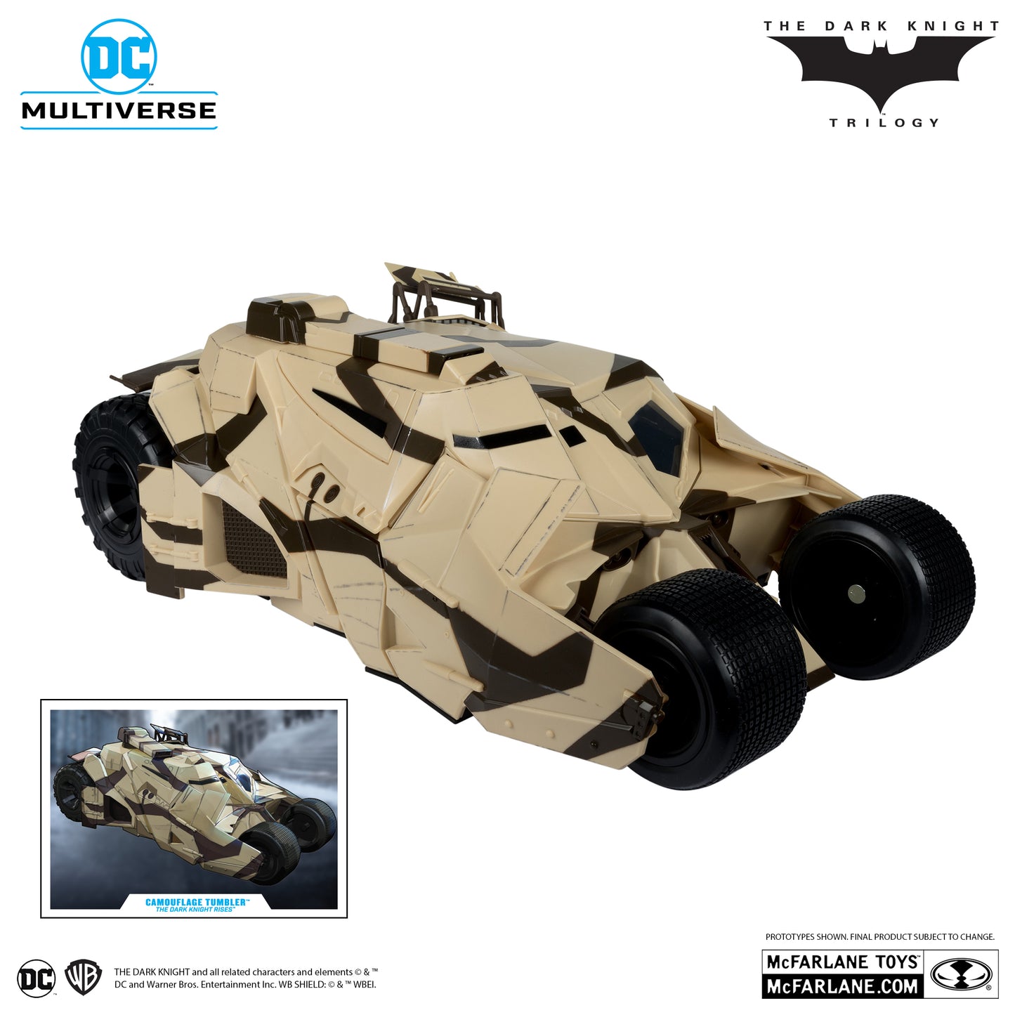 McFarlane Toys - DC Multiverse Camouflage Tumbler (The Dark Knight Rises) Gold Label Vehicle