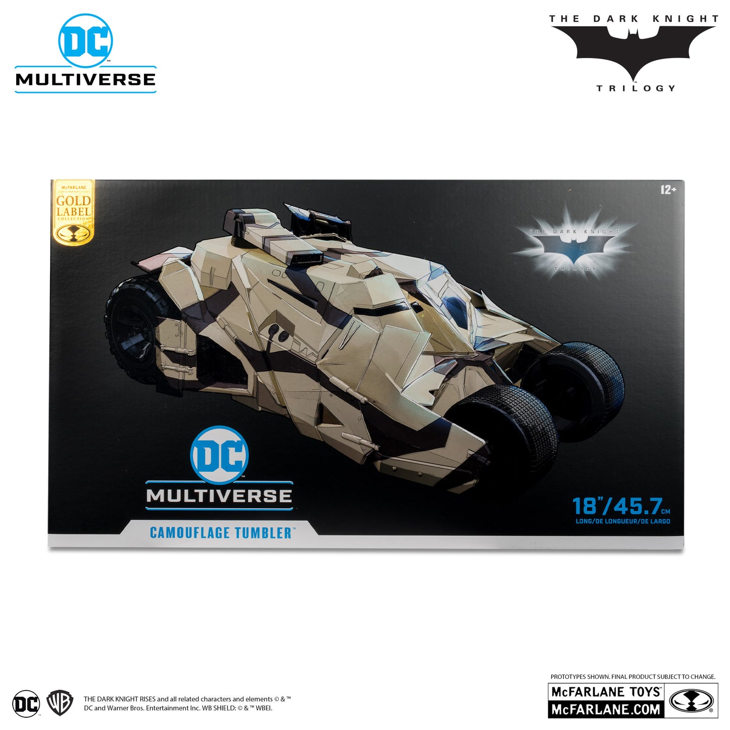 McFarlane Toys - DC Multiverse Camouflage Tumbler (The Dark Knight Rises) Gold Label Vehicle