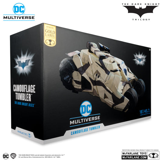 McFarlane Toys - DC Multiverse Camouflage Tumbler (The Dark Knight Rises) Gold Label Vehicle