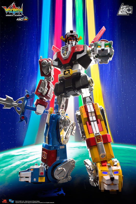 VOLTRON 40TH ANNIVERSARY VOLTRON COLLECTORS Set w/ Light-Up Sound Base
