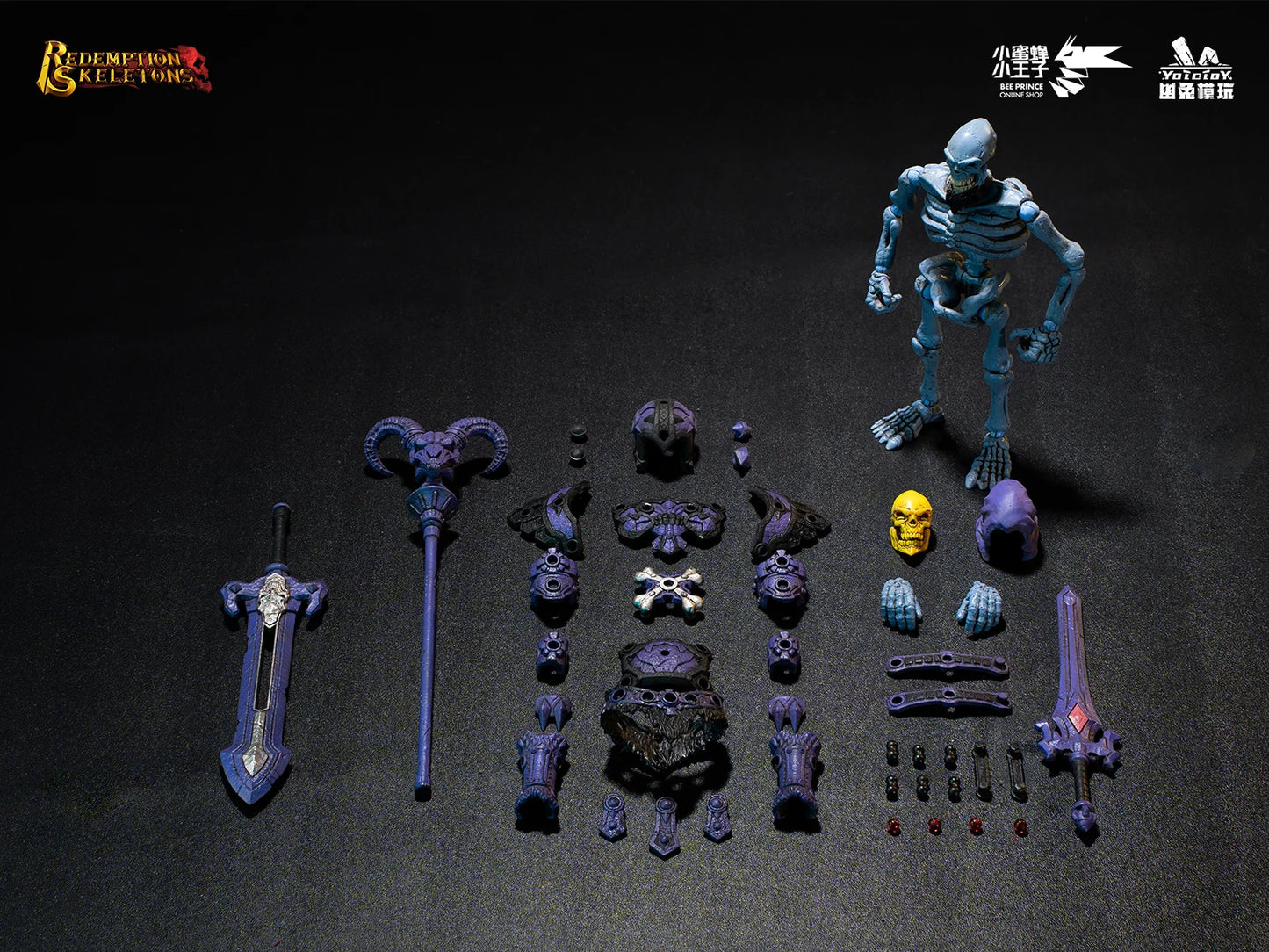 YOTO Toys YTSS-005 1/12 Skeleton Legion: Arcane Mage, Skeleton Summoner