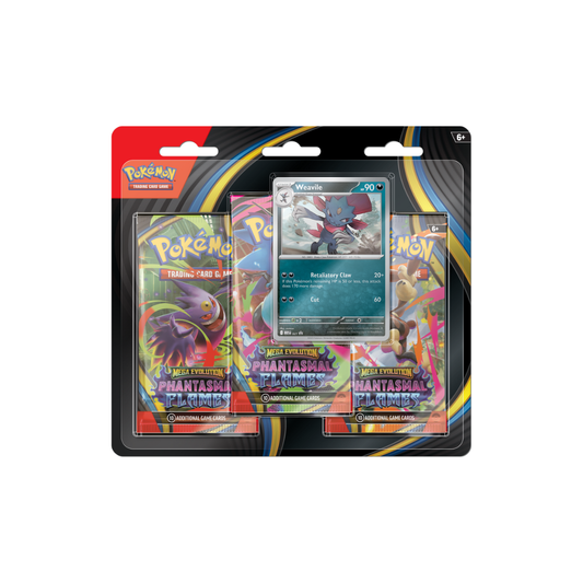 POKEMON PHANTASMAL FLAMES 3PK BLISTER