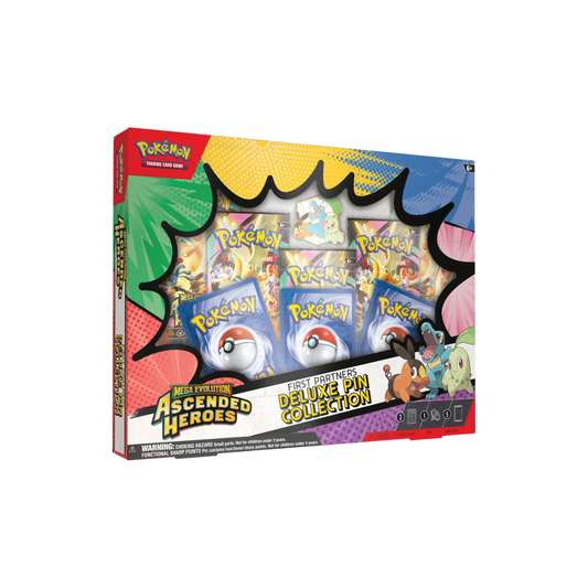 POKEMON ME2.5 ASCENDED HEROES FIRST PARTNERS DELUXE PIN COLLECTION