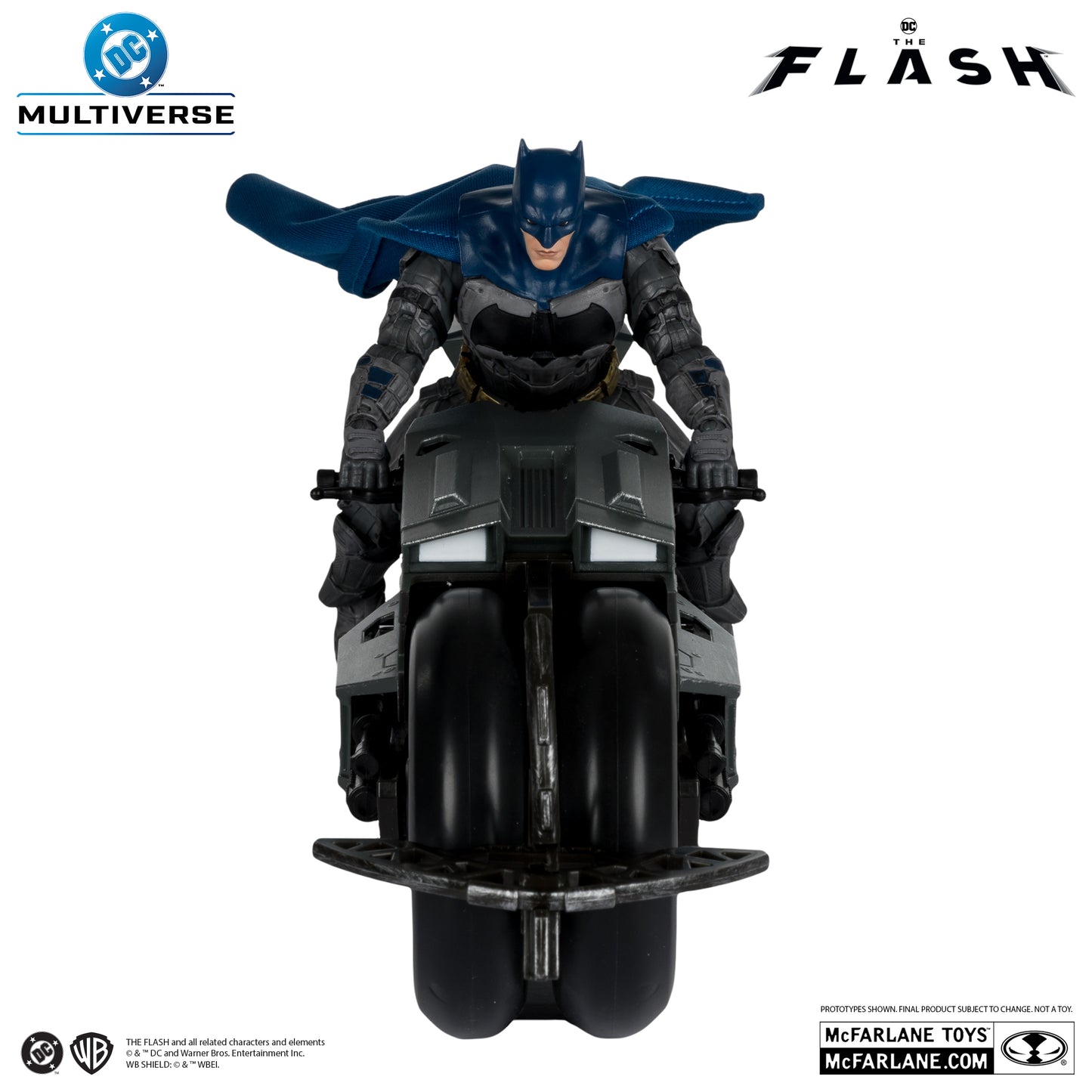 DC MULTIVERSE VEHICLES - BAT CYCLE WITH BATMAN (FLASH MOVIE)