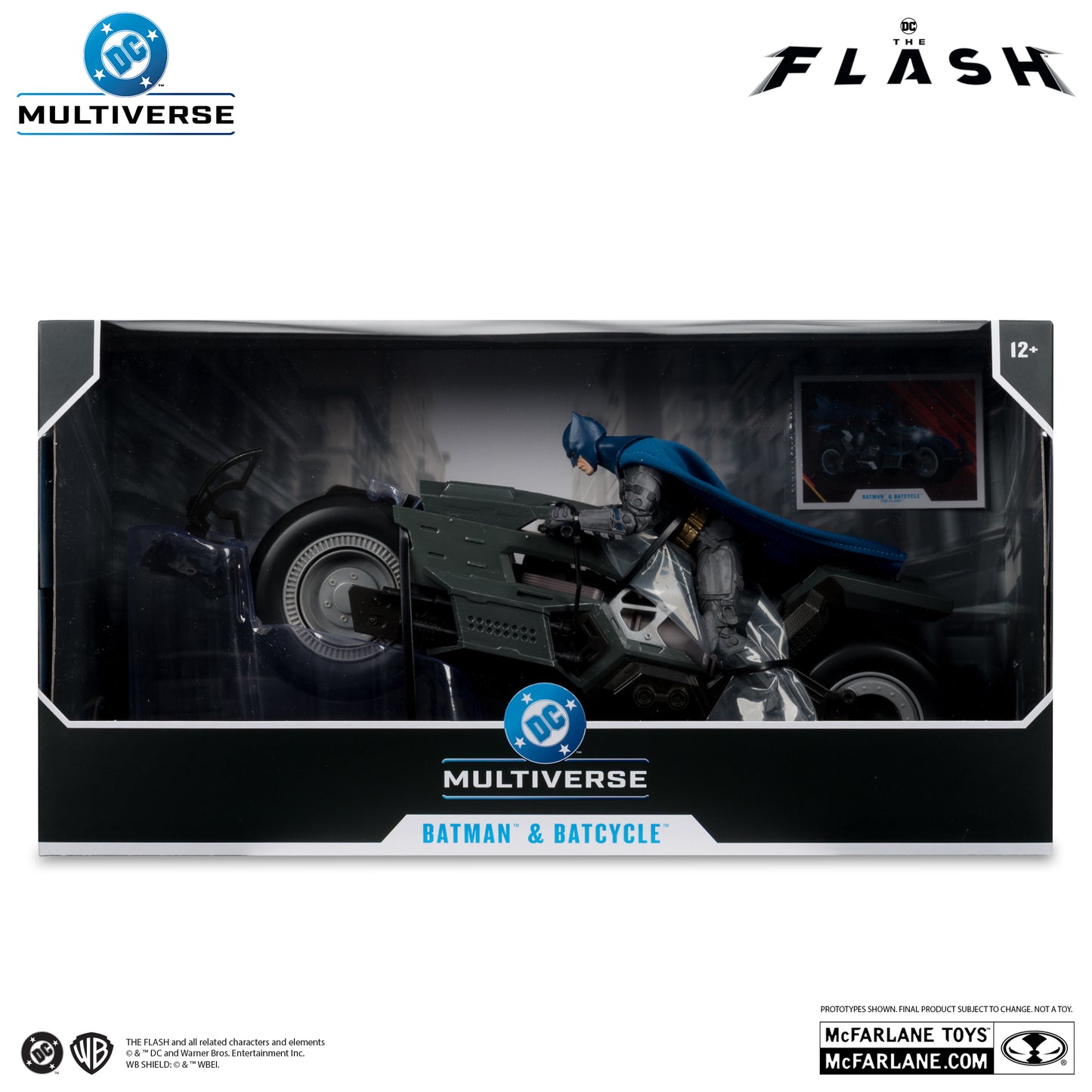 DC MULTIVERSE VEHICLES - BAT CYCLE WITH BATMAN (FLASH MOVIE)