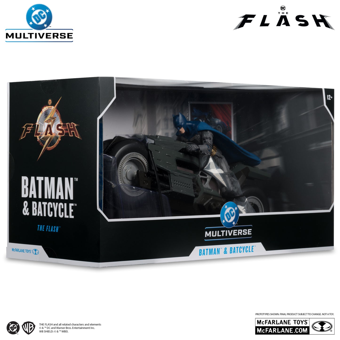 DC MULTIVERSE VEHICLES - BAT CYCLE WITH BATMAN (FLASH MOVIE)