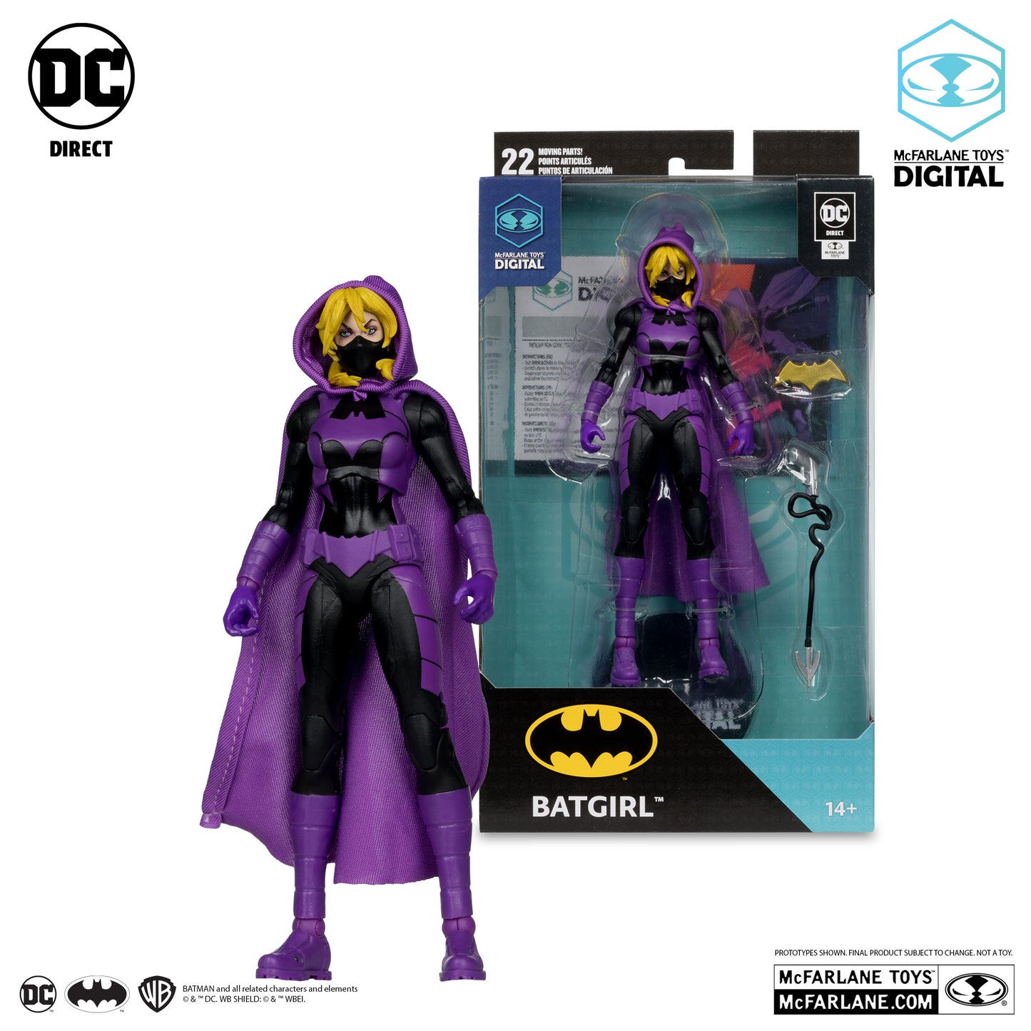 DC Direct Wave 5 Batgirl Stephanie Brown 7-Inch Scale Action Figure with McFarlane Toys Digital Collectible