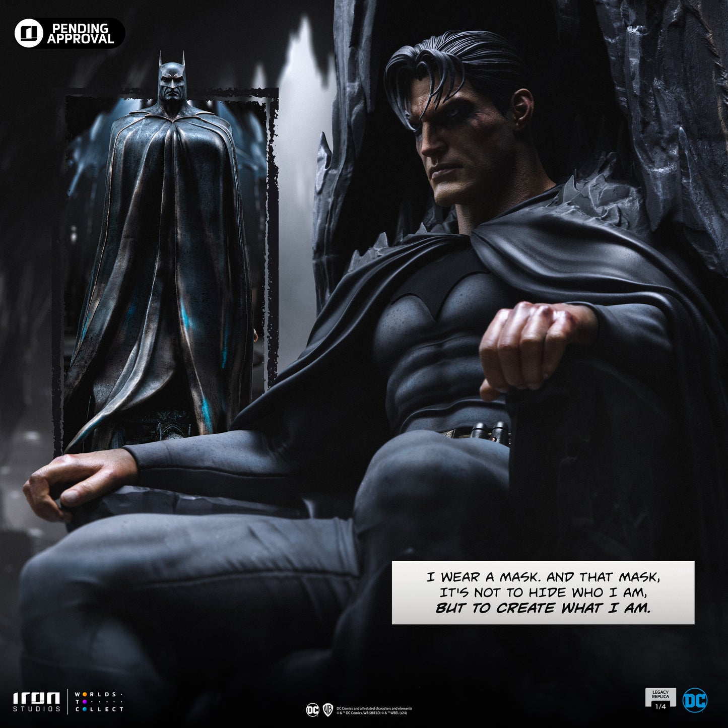 BATMAN & BRUCE WAYNE 1/4 SCALE STATUE