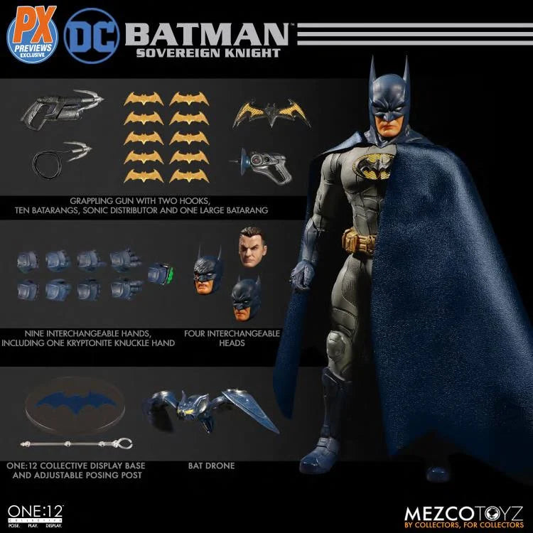 DC Mezco Toyz Sovereign Knight Batman **Open Box**