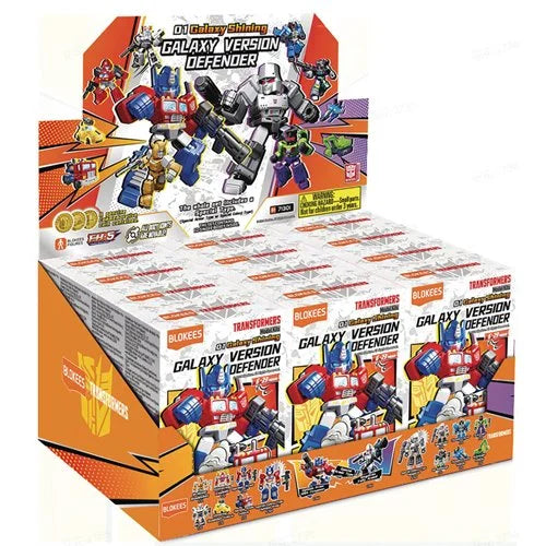 Transformers Galaxy Defender Version 1 Blokees Mini Model Kit Display Case of 12 Sealed