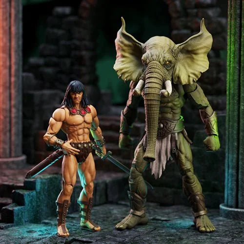 Conan the Barbarian The Tower of the Elephant Young Conan and Yag Kosha Action Figure 2-Pack