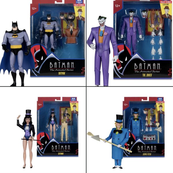 DC Direct Batman The Animated Series 7 Inch Action Figure BAF Clock King - Set of 4 (Build-A-Figure Clock King)