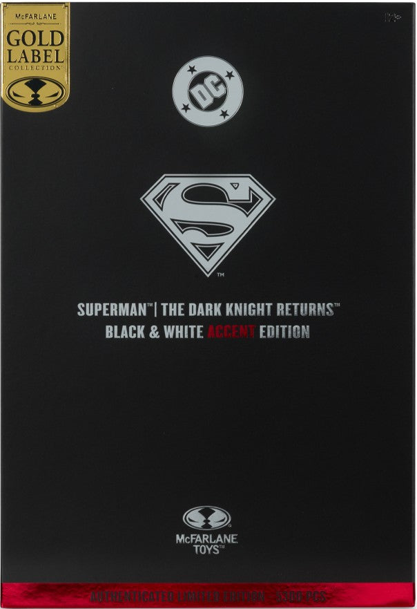 DC MULTIVERSE 7" - SUPERMAN (DARK KNIGHT RETURNS) (B&W WITH ACCENT) GOLD LABEL **Limited to 5300 Pieces**