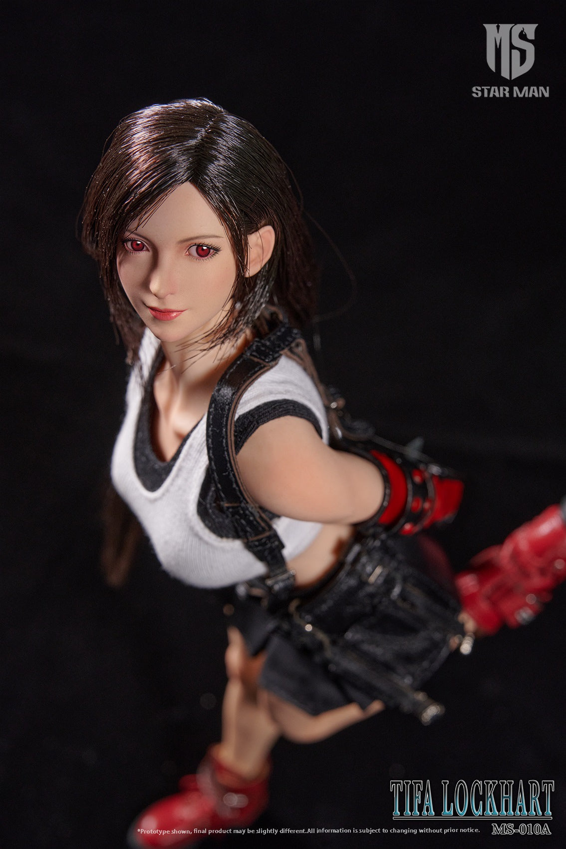 Star Man MS-010A 1/6 Tifa Lockhart White Tank Top and Black Short Skirt Version