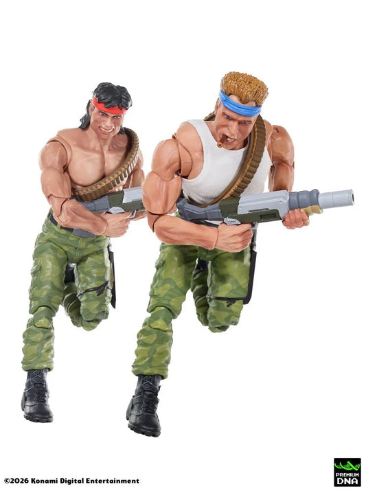 Contra - Limited Edition Arcade Variant 2-Pack - Lance Bean and Bill Rizer 1/12 Scale Signature Collection Action Figures
