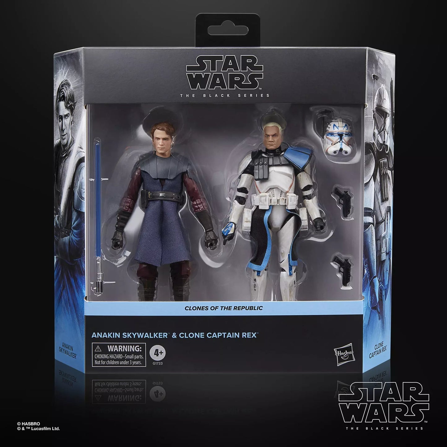 STAR WARS The Black Series Anakin Skywalker & Clone Captain Rex **Hasbro Exclusive**