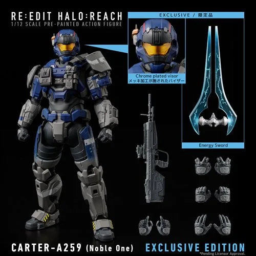 Halo: Reach RE:EDIT Carter-A259 Noble One 1:12 Scale Exclusive Edition Re-Release Action Figure