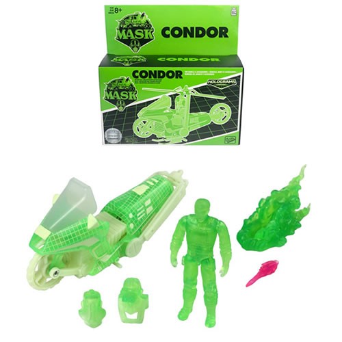 M.A.S.K. Vehicles & Figures - Condor With Brad Turner (Hologram Edition GID) SDCC 2026 EX