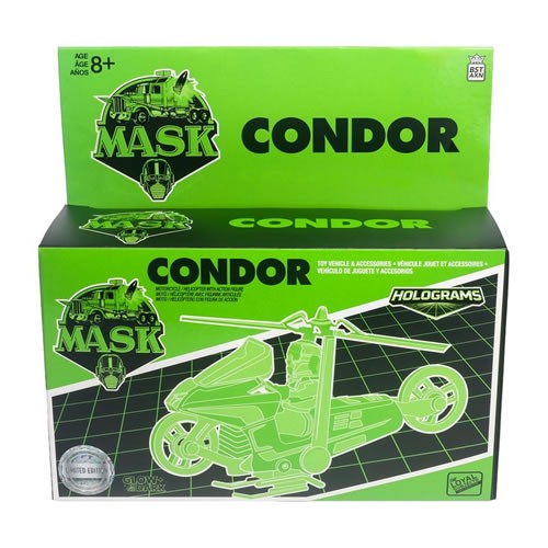 M.A.S.K. Vehicles & Figures - Condor With Brad Turner (Hologram Edition GID) SDCC 2026 EX