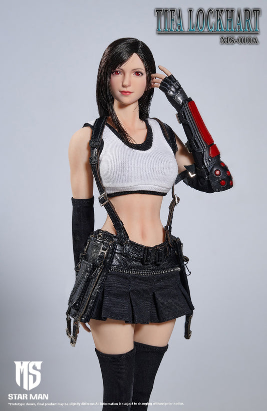 Star Man MS-010A 1/6 Tifa Lockhart White Tank Top and Black Short Skirt Version