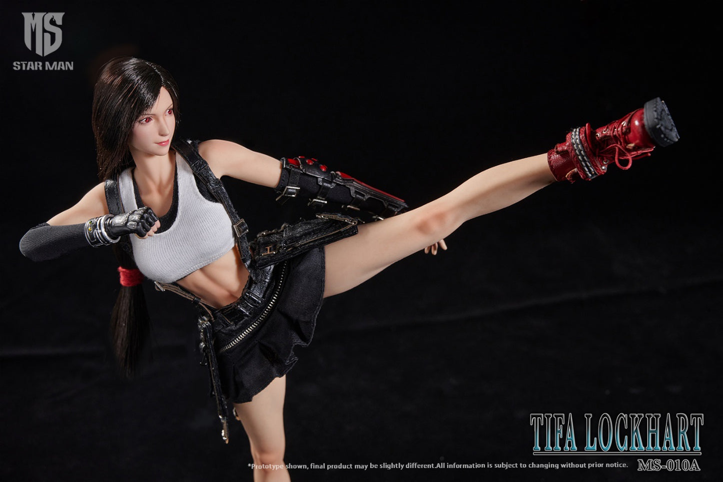 Star Man MS-010A 1/6 Tifa Lockhart White Tank Top and Black Short Skirt Version