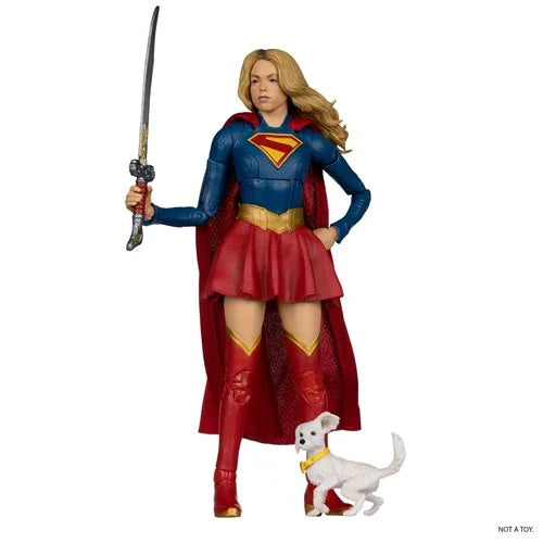 DC Multiverse Deluxe Theatrical Edition Wave 4 Supergirl Movie Supergirl and Baby Krypto 7-Inch Scale Action Figure